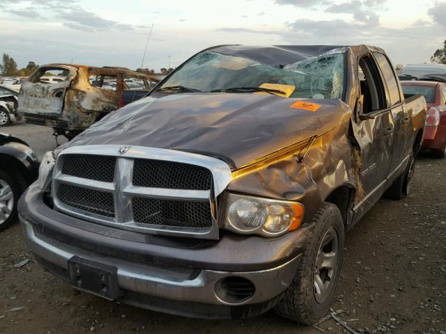 1D7HA18N04S731341 - 2004 DODGE RAM 1500 S CHARCOAL photo 2