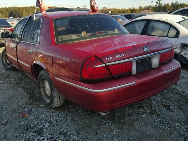 2MEFM75W61X643149 - 2001 MERCURY GRAND MARQ RED photo 3