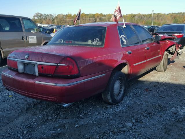 2MEFM75W61X643149 - 2001 MERCURY GRAND MARQ RED photo 4