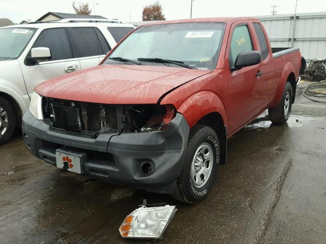 1N6BD06T99C420542 - 2009 NISSAN FRONTIER RED photo 2