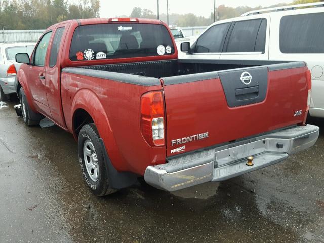 1N6BD06T99C420542 - 2009 NISSAN FRONTIER RED photo 3