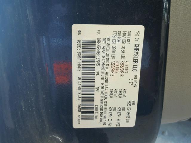 1A8HX58N98F107075 - 2008 CHRYSLER ASPEN LIMI 黑色 照片 10