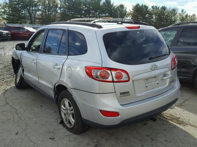 5XYZGDAGXBG053131 - 2011 HYUNDAI SANTA FE G SILVER photo 3