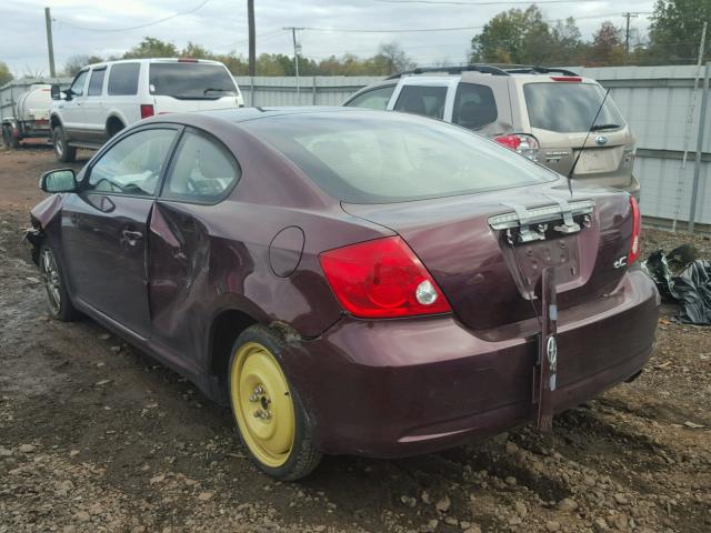 JTKDE177460070517 - 2006 TOYOTA SCION TC BURGUNDY photo 3