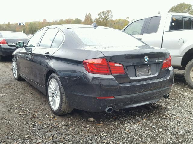 WBAFR7C54BC800007 - 2011 BMW 535 I BLACK photo 3