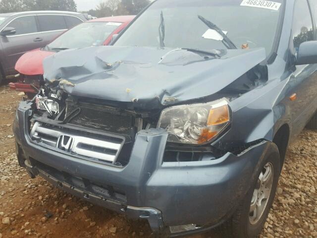 5FNYF28398B000264 - 2008 HONDA PILOT SE BLUE photo 9