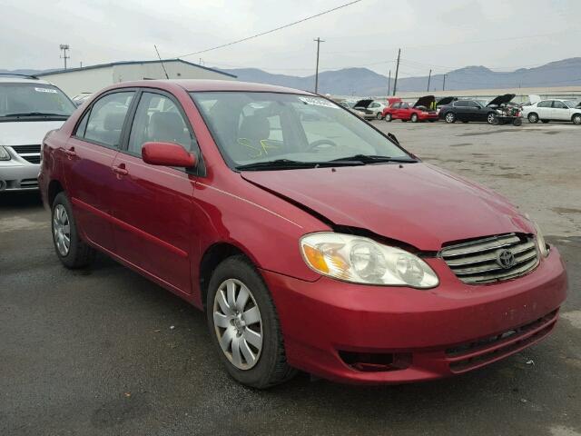 2T1BR32E03C104779 - 2003 TOYOTA COROLLA CE RED photo 1