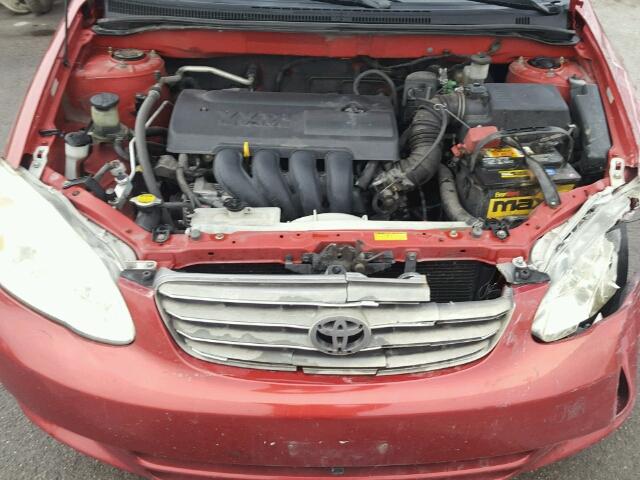 2T1BR32E03C104779 - 2003 TOYOTA COROLLA CE RED photo 7