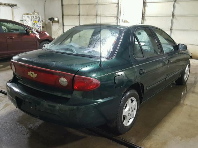 1G1JC52F847277608 - 2004 CHEVROLET CAVALIER GREEN photo 4