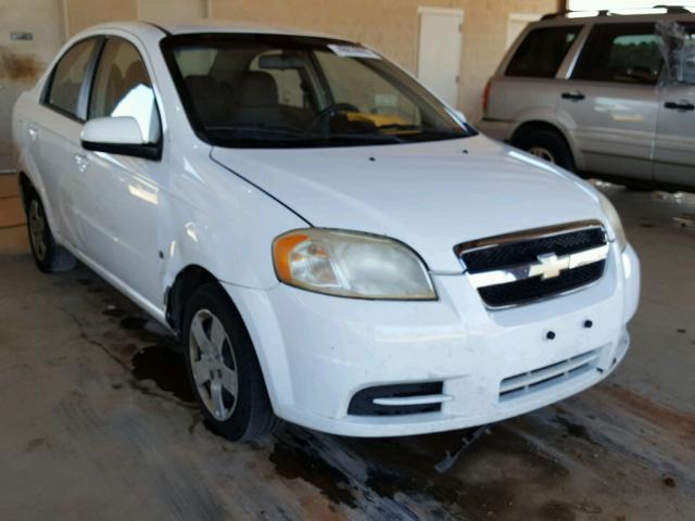 KL1TD56E39B604359 - 2009 CHEVROLET AVEO LS WHITE photo 1