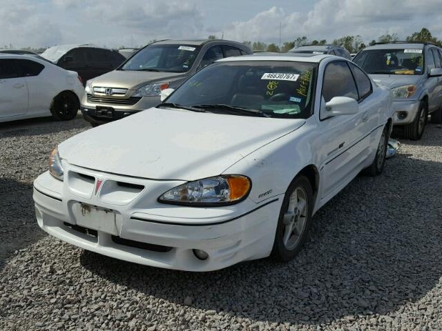 1G2NV12E8YM751071 - 2000 PONTIAC GRAND AM G WHITE photo 2