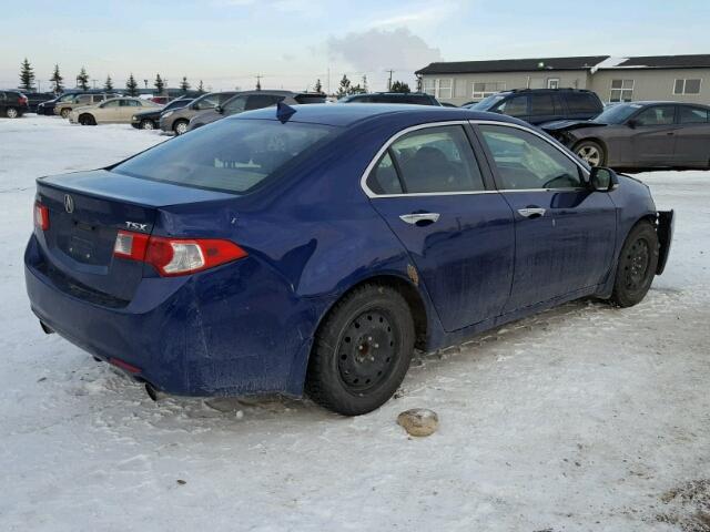 JH4CU26629C801449 - 2009 ACURA TSX BLUE photo 4