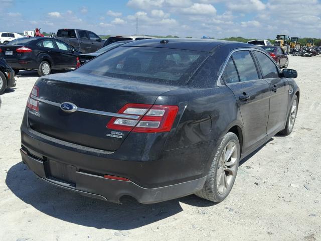 1FAHP2E89DG216666 - 2013 FORD TAURUS SEL BLACK photo 4