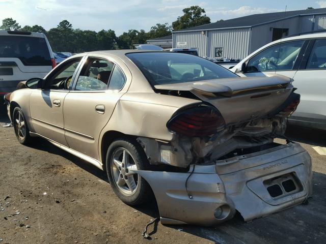 1G2NF52F03C229031 - 2003 PONTIAC GRAND AM S GOLD photo 3