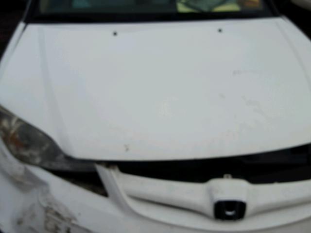 2HGES16435H570417 - 2005 HONDA CIVIC DX WHITE photo 7