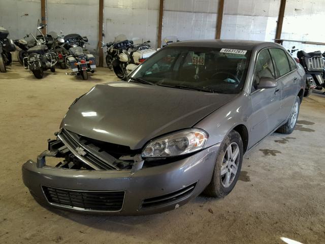 2G1WB55K379102218 - 2007 CHEVROLET IMPALA LS GRAY photo 2