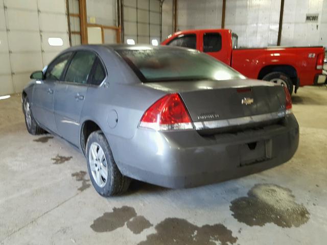 2G1WB55K379102218 - 2007 CHEVROLET IMPALA LS GRAY photo 3