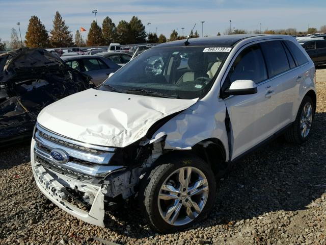 2FMDK3KC9DBC84992 - 2013 FORD EDGE LIMIT WHITE photo 9