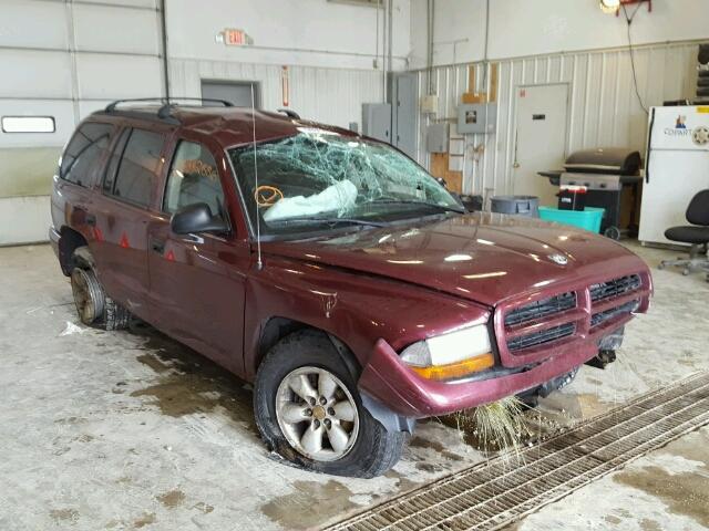 1D4HR38NX3F501850 - 2003 DODGE DURANGO SP RED photo 1