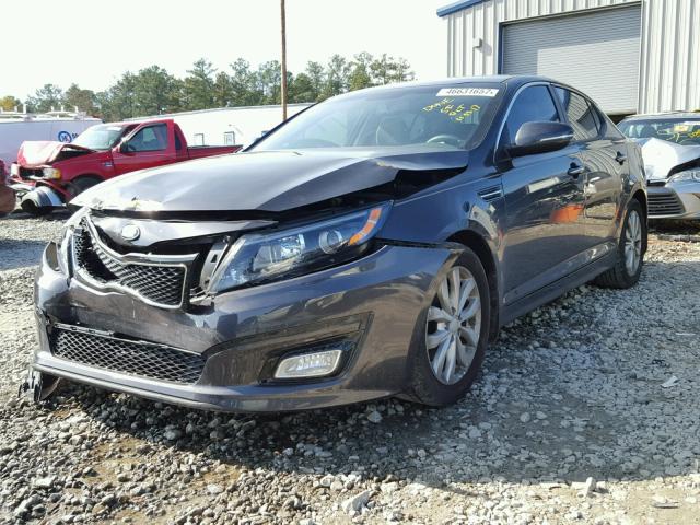 5XXGM4A75FG499391 - 2015 KIA OPTIMA LX CHARCOAL photo 2