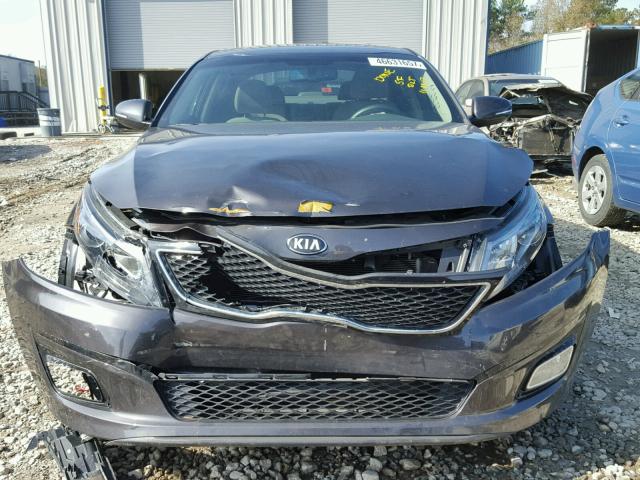 5XXGM4A75FG499391 - 2015 KIA OPTIMA LX CHARCOAL photo 9