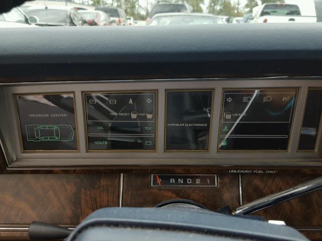 1C3BT56E2FC239108 - 1985 CHRYSLER NEW YORKER BLUE photo 8