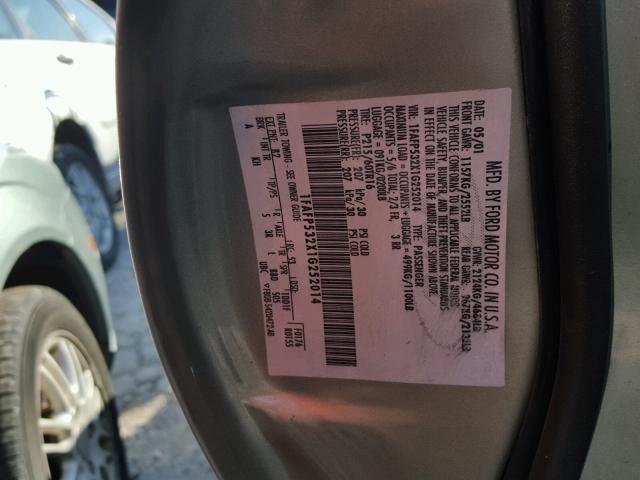 1FAFP53235A311316 - 2005 FORD TAURUS SE GREEN photo 9