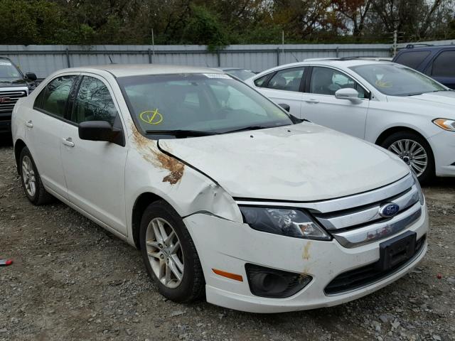 3FAHP0GA1BR284289 - 2011 FORD FUSION S WHITE photo 1