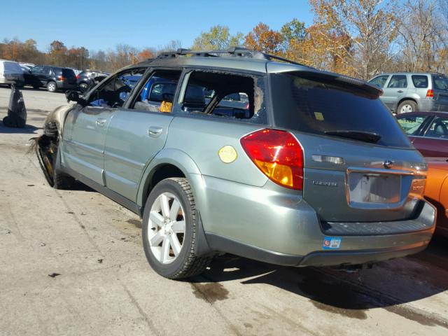 4S4BP61C267333814 - 2006 SUBARU LEGACY OUT GREEN photo 3