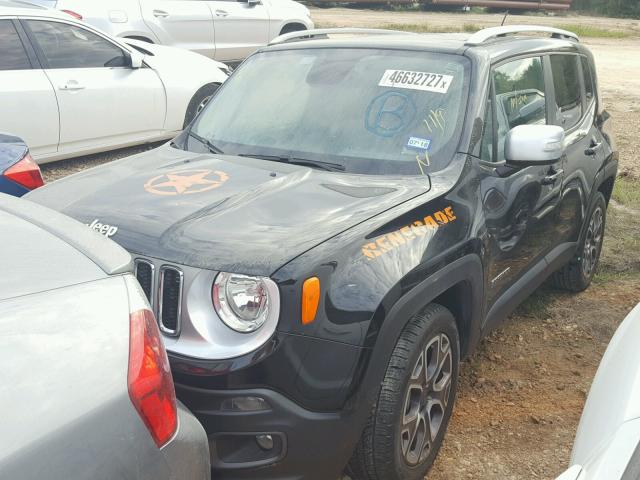 ZACCJADT5FPB87520 - 2015 JEEP RENEGADE L BLACK photo 2