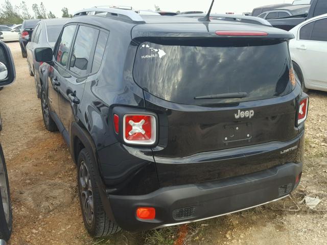 ZACCJADT5FPB87520 - 2015 JEEP RENEGADE L BLACK photo 3