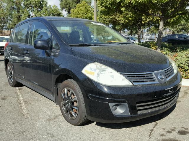 3N1BC13E48L443993 - 2008 NISSAN VERSA S BLACK photo 1