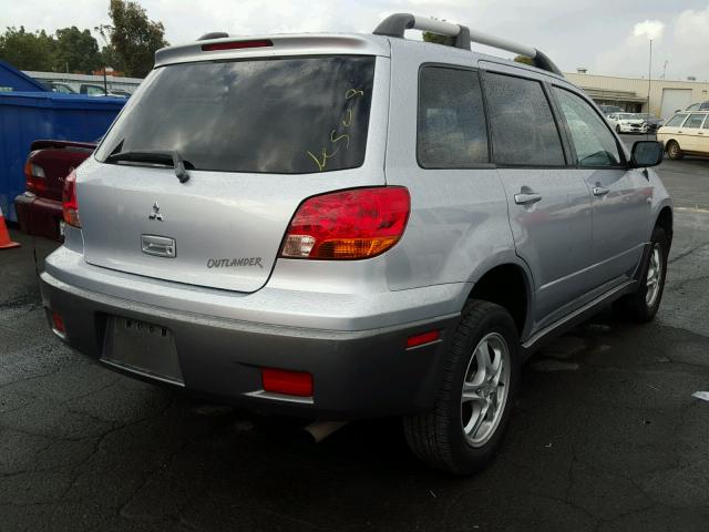 JA4LX31F94U028790 - 2004 MITSUBISHI OUTLANDER SILVER photo 4