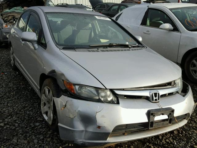 1HGFA16518L032385 - 2008 HONDA CIVIC LX SILVER photo 1