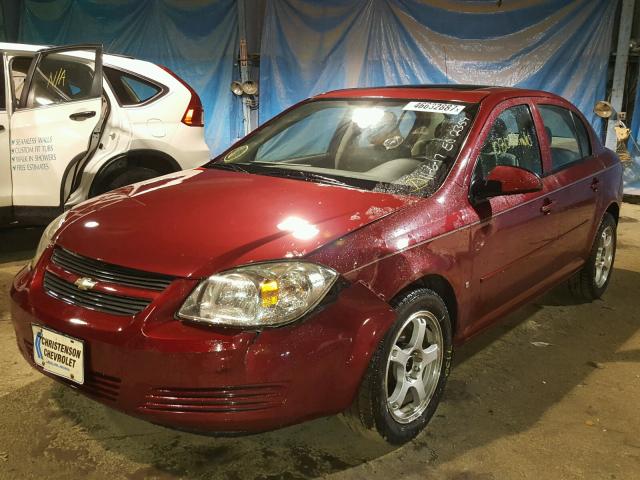 1G1AL58F587325675 - 2008 CHEVROLET COBALT LT RED photo 2