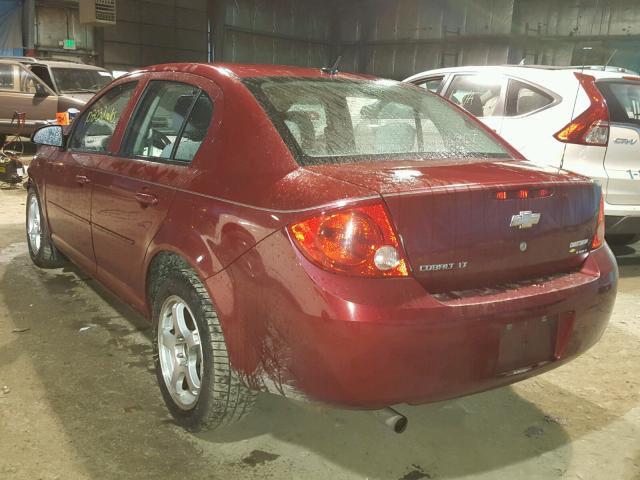 1G1AL58F587325675 - 2008 CHEVROLET COBALT LT RED photo 3