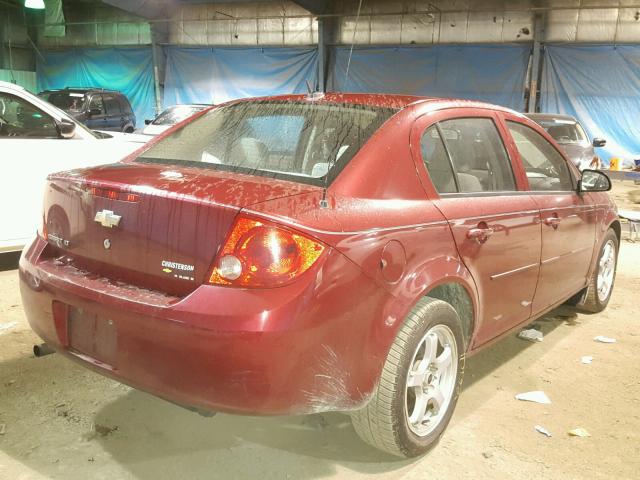 1G1AL58F587325675 - 2008 CHEVROLET COBALT LT RED photo 4