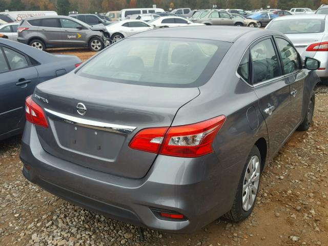 3N1AB7AP3GY329765 - 2016 NISSAN SENTRA S GRAY photo 4