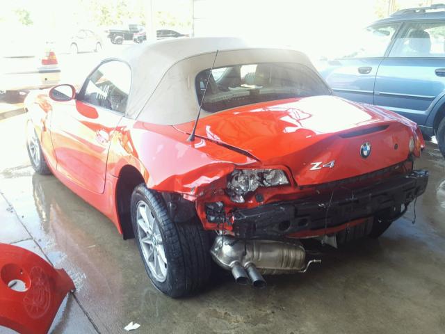 4USBT33554LS50812 - 2004 BMW Z4 2.5 RED photo 3