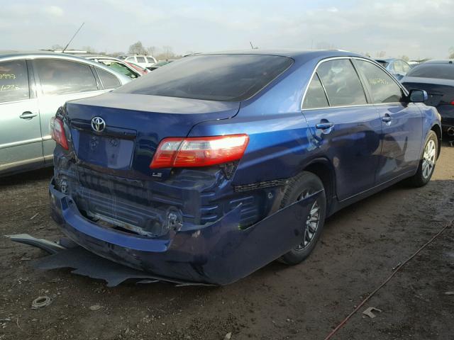 4T4BE46KX9R063351 - 2009 TOYOTA CAMRY BLUE photo 4