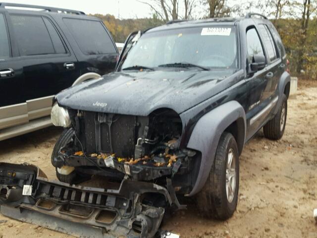 1J4GL48K82W291943 - 2002 JEEP LIBERTY SP BLACK photo 2