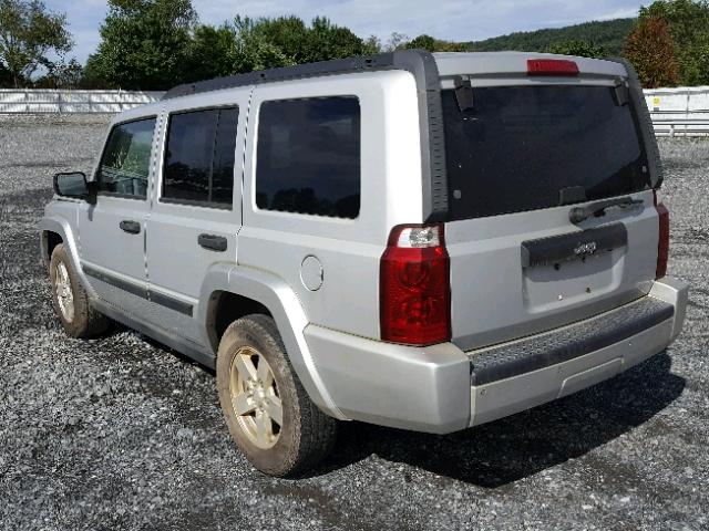 1J8HH48K66C204407 - 2006 JEEP COMMANDER SILVER photo 3