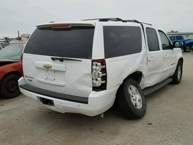 1GNFC16J17R271945 - 2007 CHEVROLET SUBURBAN C WHITE photo 4