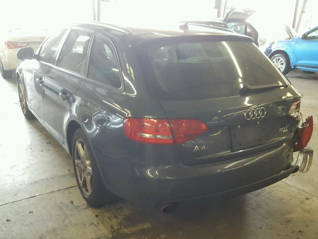 WAUVF78K79A182402 - 2009 AUDI A4 2.0T AV GRAY photo 3