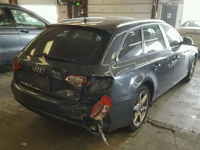 WAUVF78K79A182402 - 2009 AUDI A4 2.0T AV GRAY photo 4