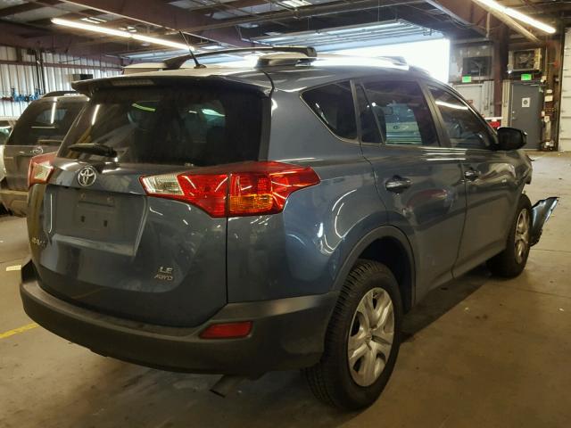 JTMBFREV0ED061431 - 2014 TOYOTA RAV4 LE BLUE photo 4