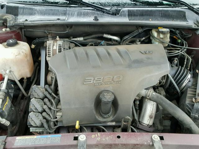 1G4HP52K25U191779 - 2005 BUICK LESABRE BURGUNDY photo 7