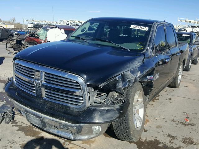 1C6RR7LT9ES254272 - 2014 RAM 1500 SLT BLACK photo 2