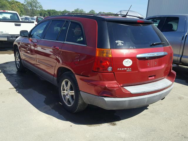 2A8GM68X18R100271 - 2008 CHRYSLER PACIFICA T RED photo 3
