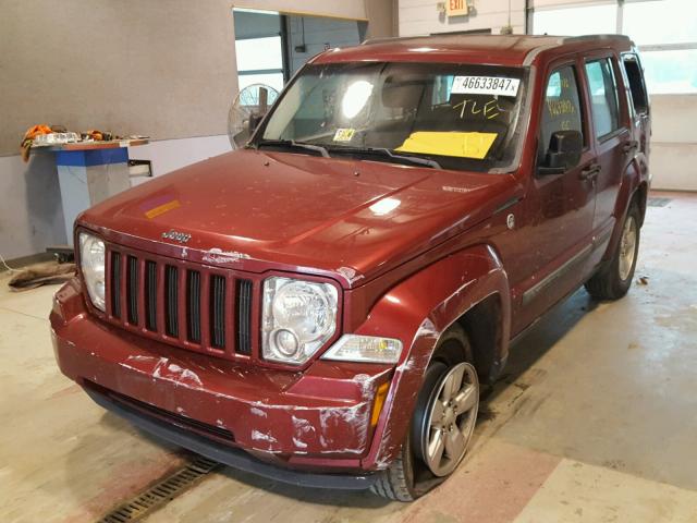 1C4PJMAK3CW112098 - 2012 JEEP LIBERTY SP RED photo 2